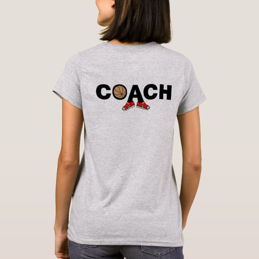 バスケットボールコーチ Tシャツ (裏面)