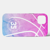 バスケットボールコートは私のハッピープレイスパステルだ Case-Mate iPhoneケース (裏面 (横))