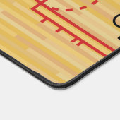 バスケットボールコートデザインデスクマット デスクマット (コーナー)