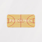 バスケットボールコートデザイン名タグ ラベル (デザイン2)