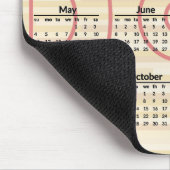 バスケットボールコートデザイン2025カレンダーマウスパッド マウスパッド (コーナー)