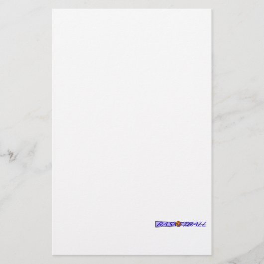 バスケットボールコートロゴ 便箋 (正面)