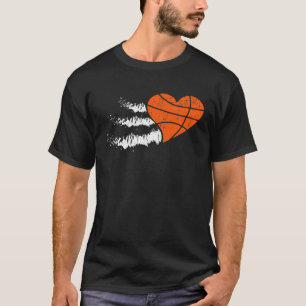 バスケットボールコート ハッピー バレンタイン 愛の関係 Tシャツ