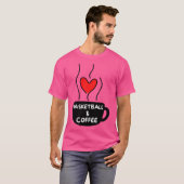 バスケットボールコーヒー Tシャツ (正面フル)