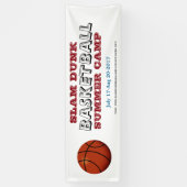 バスケットボールサマーキャンプバナー 横断幕 (縦)