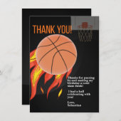 バスケットボールサンキューカード サンキューカード (正面/裏面)