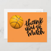 バスケットボールサンキューカード ポストカード (正面/裏面)