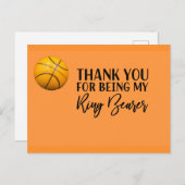 バスケットボールサンキューカード ポストカード (正面/裏面)