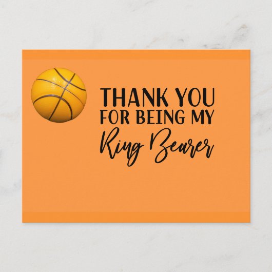 バスケットボールサンキューカード ポストカード (正面)