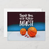 バスケットボールサンキューカード ポストカード (正面/裏面)