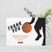 バスケットボールサンキューコーチカード サンキューカード (スタンド正面)