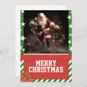 バスケットボールサンタクロース シーズンカード (正面/裏面)