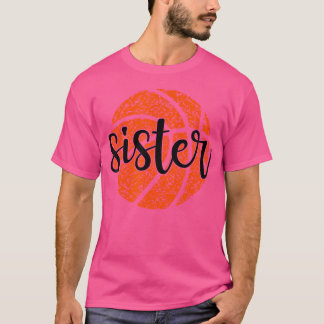バスケットボールシスターガール動揺してティースポーツファンW Tシャツ