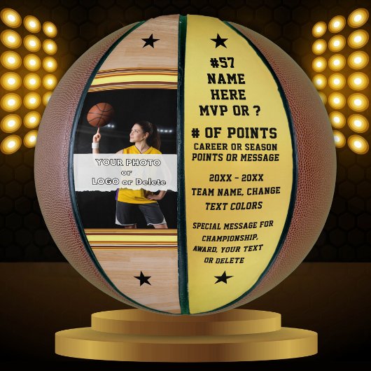 バスケットボールシニアナイトギフトPHOTOバスケットボール バスケットボール