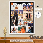 バスケットボールシニアナイト11フォトコラージュ ポスター