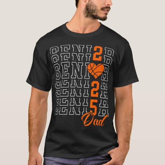 バスケットボールシニアパパ卒業クラス2025セン Tシャツ (正面)