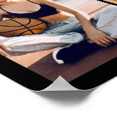 バスケットボールシニア卒業6フォトコラージュ ポスター (角)