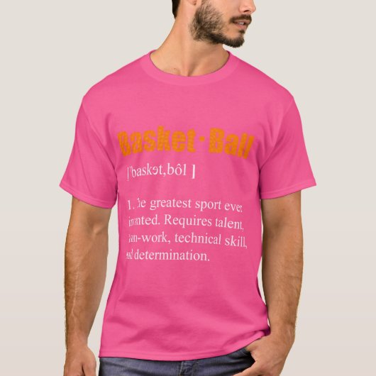 バスケットボールシャツ定義の意味 Tシャツ (正面)