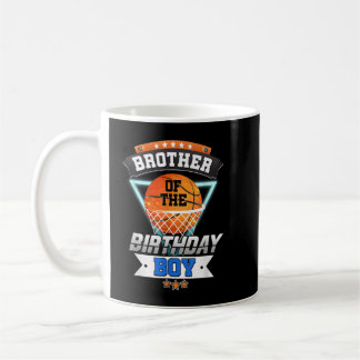 バスケットボールシャツ誕生日の少年の弟 コーヒーマグカップ