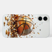 バスケットボールシルバーダンクシールド Case-Mate iPhoneケース (裏面 (横))