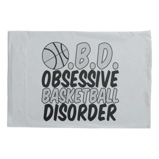 バスケットボールシルバー/ブラック 枕カバー (裏面)