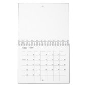 バスケットボールシームレスパターン カレンダー (3月 2026)