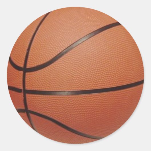 バスケットボールシール2 ラウンドシール (正面)