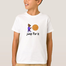 バスケットボールジャンプ Tシャツ