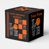 バスケットボールスウッシュブラック誕生日のビーフボックス フェイバーボックス (裏面サイド)