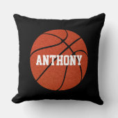 バスケットボールスキンカスタムプレイヤー名装飾用クッション クッション (正面)