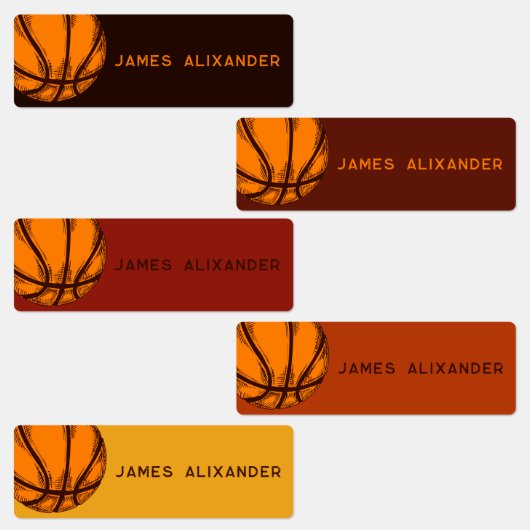バスケットボールスシンプルポーツ名キッズラベル ラベル (グループ)
