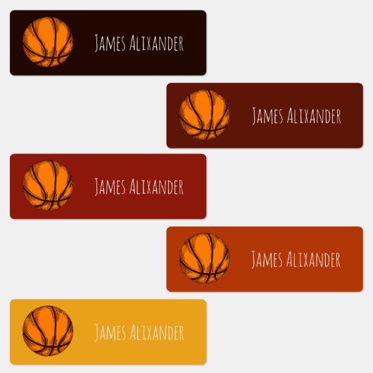 バスケットボールスシンプルポーツ名キッズラベル ラベル (グループ)