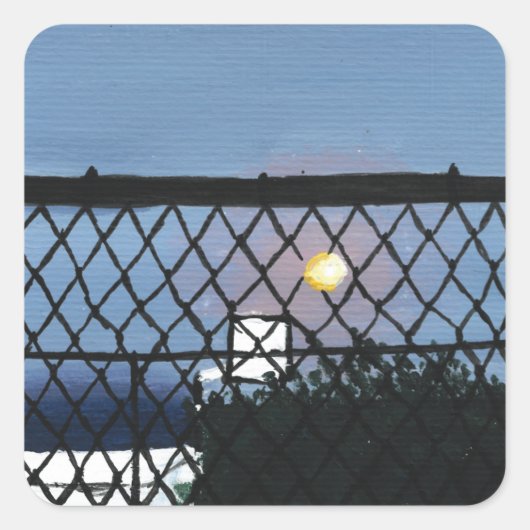 バスケットボールスタンプ スクエアシール (正面)