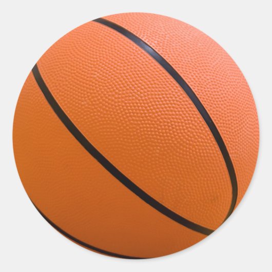 バスケットボールスタンプ ラウンドシール (正面)