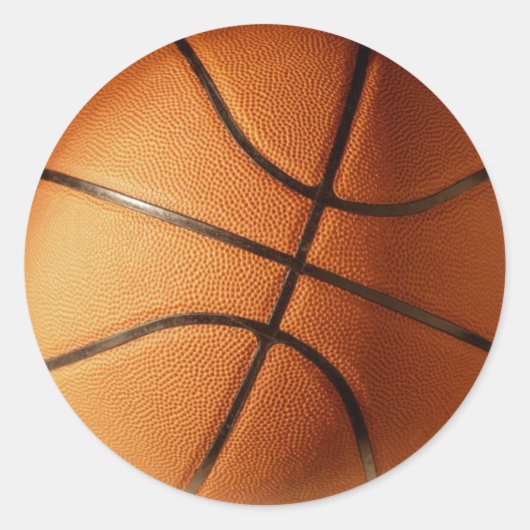 バスケットボールスタンプ ラウンドシール (正面)