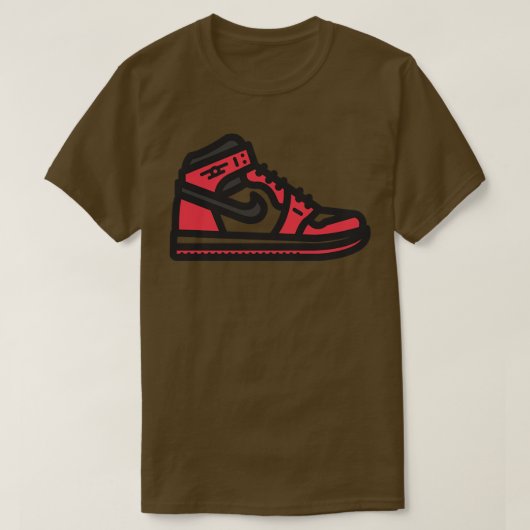 バスケットボールスニーカー Tシャツ (デザイン正面)