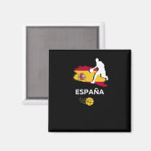バスケットボールスペインの マグネット (正面/裏面)