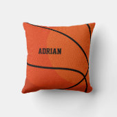 バスケットボールスポパーソナライズされたーツ クッション (裏面)