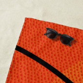 バスケットボールスポパーソナライズされたーツ ビーチタオル (インサイチュ)