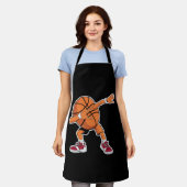バスケットボールスポーツおもしろい選手のデブ エプロン (着用した状態)