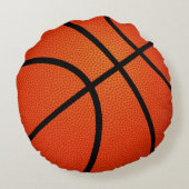 バスケットボールスポーツおもしろい ラウンドクッション (裏面)