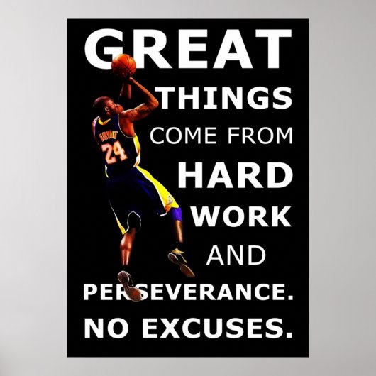 バスケットボールスポーツやる気を起こさせる感動的引用文 ポスター (正面)