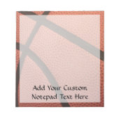 バスケットボールスポーツイメージ ノートパッド (正面)