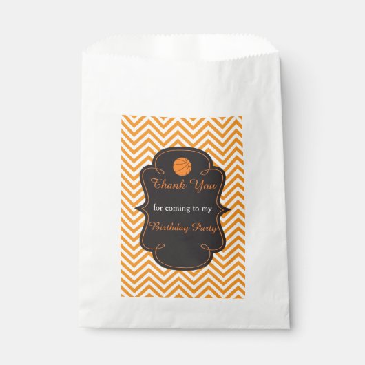 バスケットボールスポーツオレンジ フェイバーバッグ (正面)