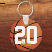 バスケットボールスポーツキーチェーン キーホルダー (正面)