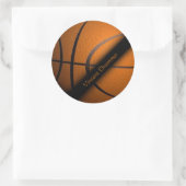 バスケットボールスポーツゲストIDラベルスタンプ ラウンドシール (バッグ)