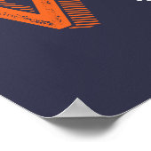 バスケットボールスポーツゲームファン大好き ポスター (角)