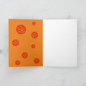 バスケットボールスポーツサンキューコーチカード サンキューカード (内部)