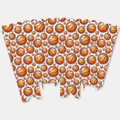 バスケットボールスポーツタイル模様 フェイバーボックス (見開き)