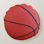 バスケットボールスポーツチーム名前をカスタムする番号 ラウンドクッション (裏面)